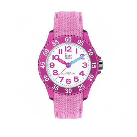 Montre Enfant Ice Watch Cartoon - Boîtier résine Rose - Bracelet Silicone Rose - Réf. 018934