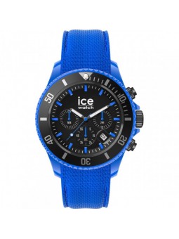 Ice Watch - Montre Ice Chrono Homme - Boitier Acier Bleu - Bracelet Silicone Bleu - Ref 019840