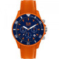 Montre Ice Watch Chrono Homme - Boitier Acier Orange - Bracelet Silicone Orange - Réf. 019841