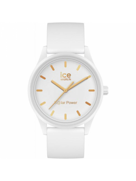 Montre Femme Ice Watch solar power - White gold - Medium  - 3H - Réf. 020301