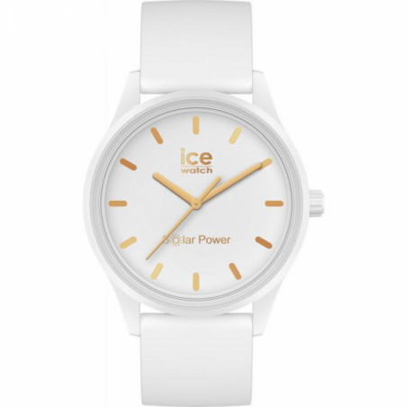 Montre Femme Ice Watch solar power - White gold - Medium  - 3H - Réf. 020301