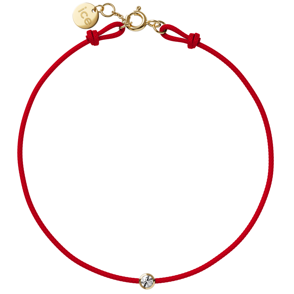 ICE - Jewellery - Diamond bracelet - Cordon - Red