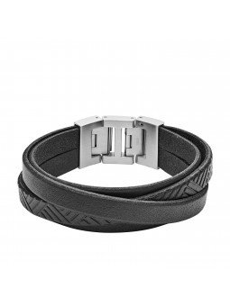 Fossil Vintage Casual - Jf02998040 bracelet acier et cuir