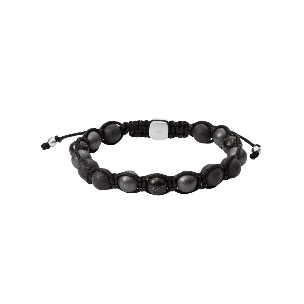 Fossil Vintage Casual bracelet Perles Noires - Jf03100040