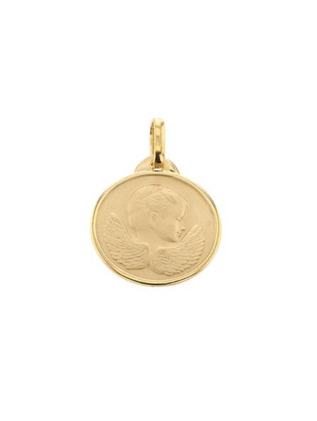Pendentif Médaille Ange , Or Jaune 9K 1010510 - Marque Collection Elsass Bijouterie