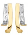 Boucles D'Oreilles Fantaisie, Diamant 0,01 Ct, Or Jaune 9K 1010360 - Marque Collection Elsass Bijouterie