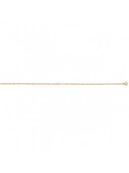 Collier Chaine Cheville Singapour Or Jaune 1,25 Mm 1004637 - Marque Collection Elsass Bijouterie  Or 375/1000