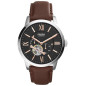 Montre Homme Fossil ME3061 - Collection CLASSICS TOWNSMAN style Mode avec cuir et acier - Mouvement Automatique