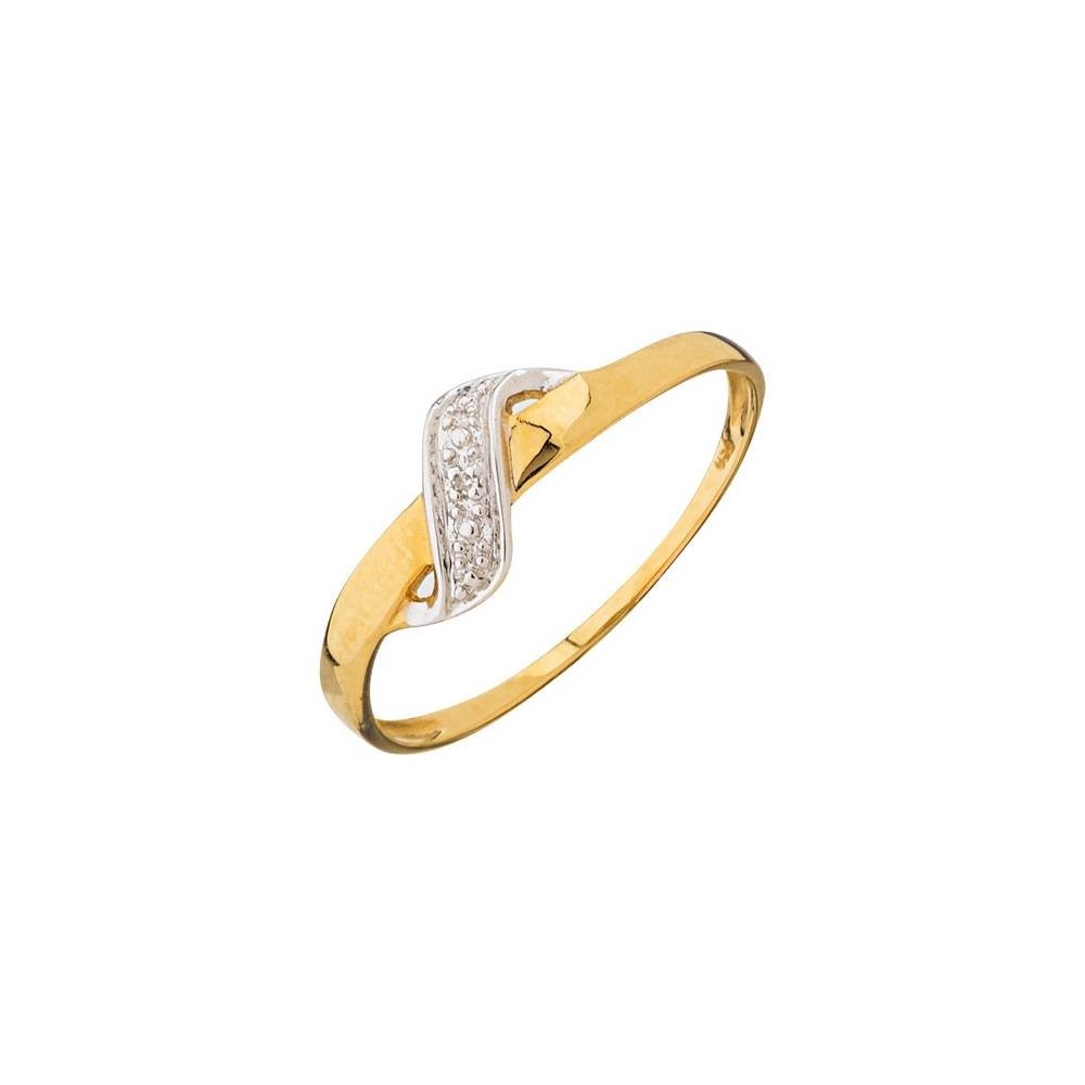 Bague Bijou Collection 1005630 1005630 - Marque Collection Elsass Bijouterie  Or 375/1000 - Couleur Bicolore - Diamant