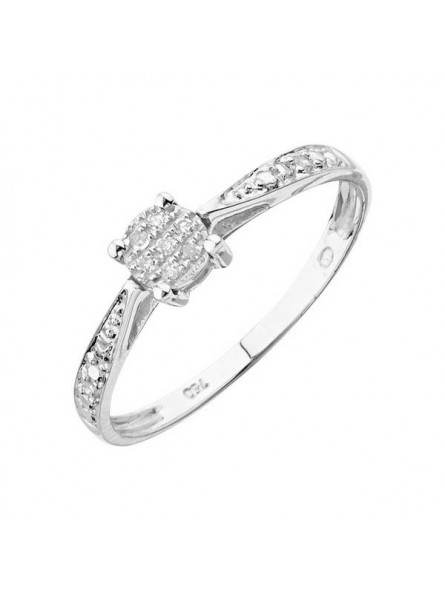 Bague Diamants Or 750/000 1001673 - Marque Collection Elsass Bijouterie  Or 750/1000 - Couleur Blanc Diamant