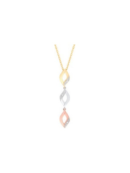 Collier Bijou Collection Ry527Tb4 Ry527Tb4 - Marque Collection Elsass Bijouterie  Or 750/1000 - Couleur Tricolore - Diamant