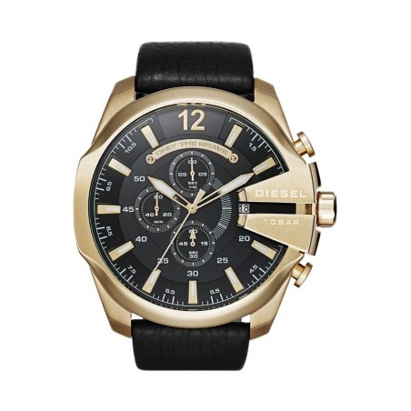 Montre Homme Diesel DZ4344 Bracelet Cuir Noir