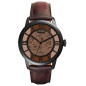 Montre Homme Fossil ME3098 - Collection OAK BARREL TOWNSMAN style Mode avec cuir et acier - Mouvement Automatique