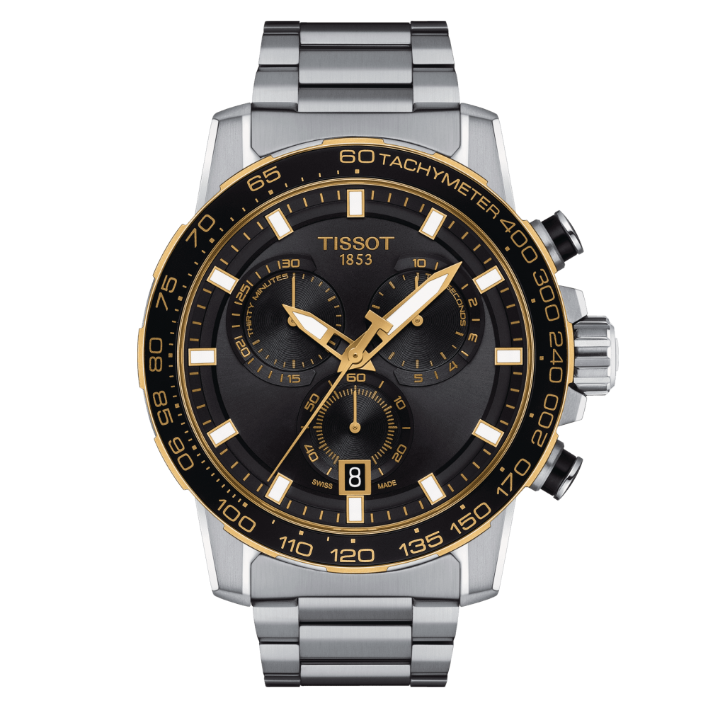 Montre Homme Tissot Supersport chrono bracelet Acier T1256172105100