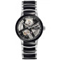 Rado - Montre Centrix automatique acier céramique coeur ouvert - Ref R30178152