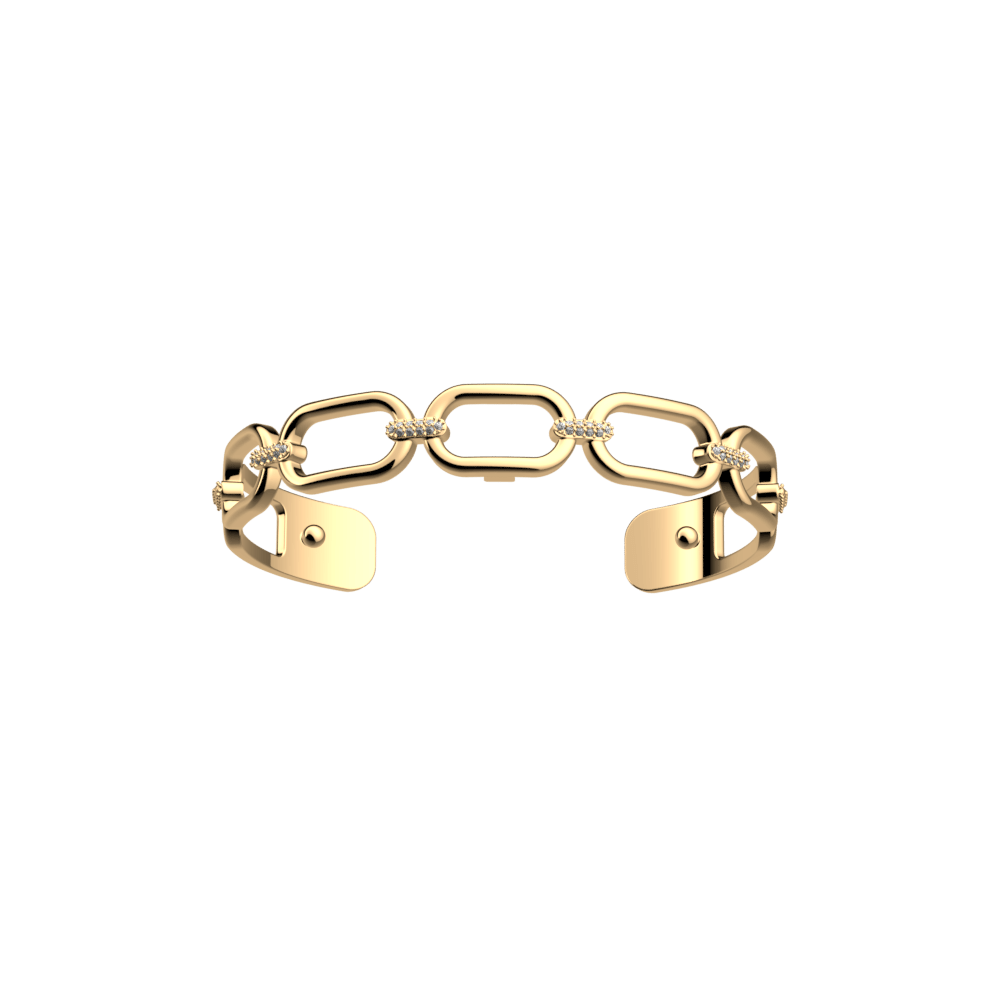 Les Georgettes - Bracelet Manchette Chaîne - 8 mm, taille M