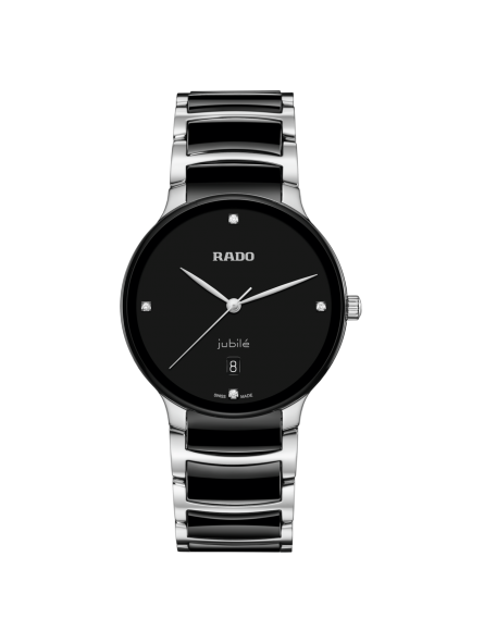 Montre Homme Rado Centrix Jubile Bracelet céramique noir - Réf. R30021712