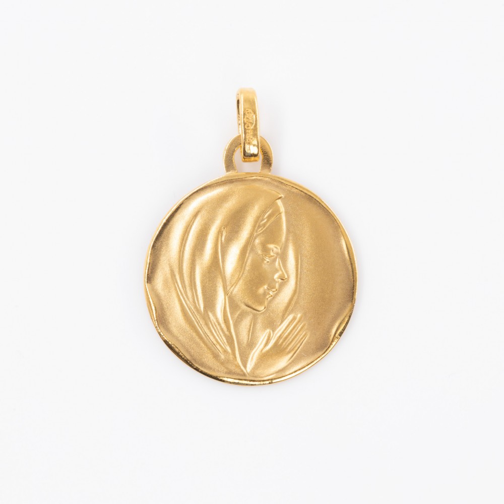 Médaille Ronde Vierge 18 Carats - 588300