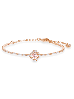 Swarovski - Bracelet jonc doré rose - Ref 5516476