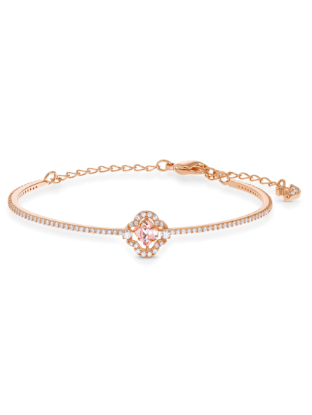 Swarovski - Bracelet jonc doré rose - Ref 5516476
