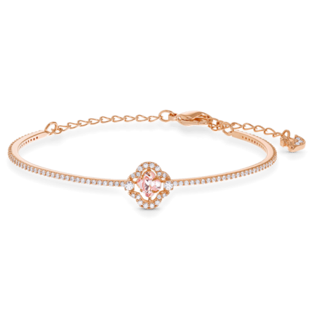 Swarovski - Bracelet jonc doré rose - Ref 5516476