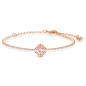 Swarovski - Bracelet jonc doré rose - Ref 5516476