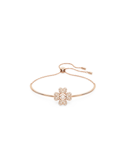 Swarovski - Bracelet Idyllia, Trèfle à quatre feuilles doré rose - Ref 5674487