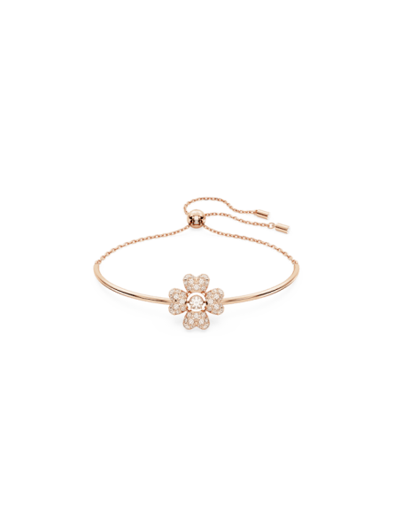 Swarovski - Bracelet Idyllia, Trèfle à quatre feuilles doré rose - Ref 5674487