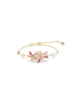 Swarovski - Bracelet Gema doré Fleur Rose - Ref 5688488