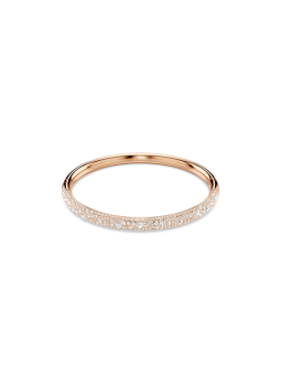 Swarovski - Bracelet-jonc Meteora, Pavé neige, doré rose - Ref 5688611