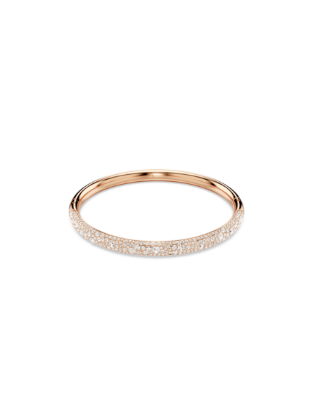 Swarovski - Bracelet-jonc Meteora, Pavé neige, doré rose - Ref 5688611
