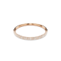 Swarovski - Bracelet-jonc Meteora, Pavé neige, doré rose - Ref 5688611