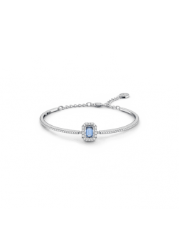 Swarovski - Bracelet-jonc Millenia, cristal Bleu, métal rhodié - Ref 5620556