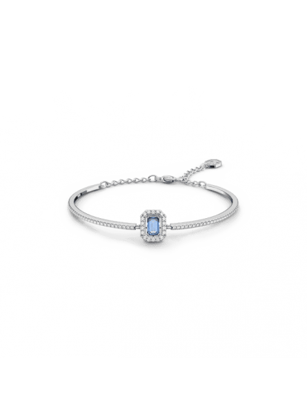 Swarovski - Bracelet-jonc Millenia, cristal Bleu, métal rhodié - Ref 5620556