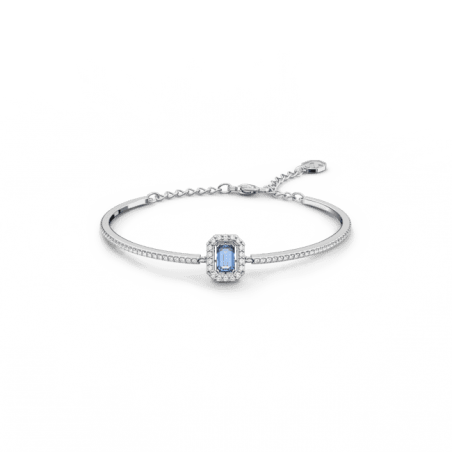 Swarovski - Bracelet-jonc Millenia, cristal Bleu, métal rhodié - Ref 5620556