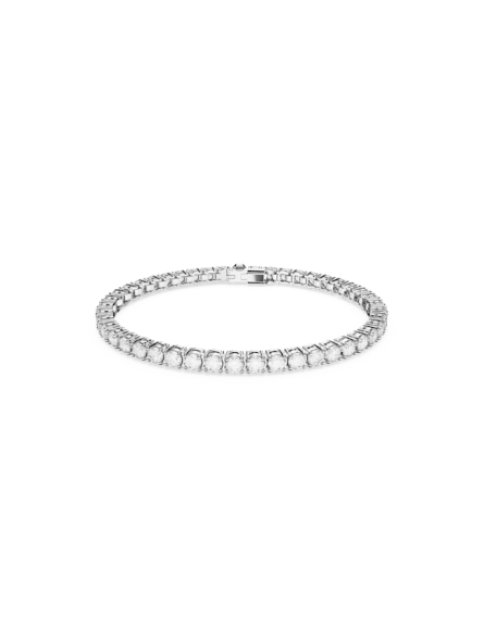 Swarovski - Bracelet Matrix Tennis, Métal rhodié - Ref 5648938