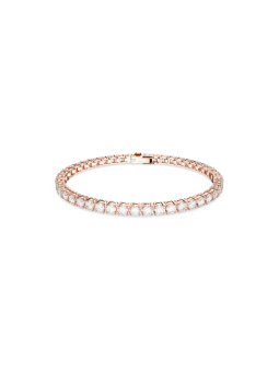 Swarovski - Bracelet Matrix Tennis, doré rose - Ref 5657659