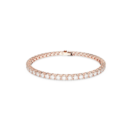 Swarovski - Bracelet Matrix Tennis, doré rose - Ref 5657659
