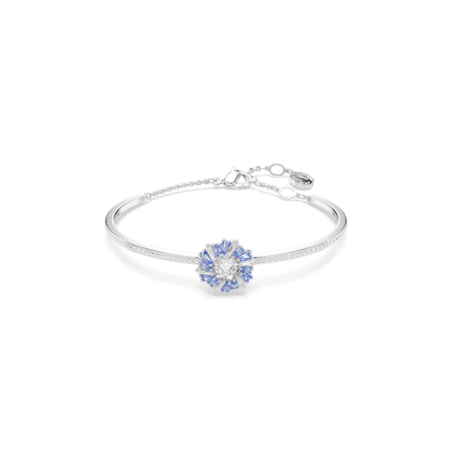 Swarovski - Bracelet Idyllia, cristal bleu, argenté - Ref 5680014
