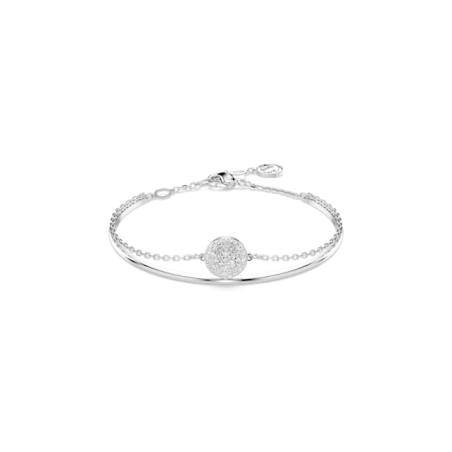 Swarovski - Bracelet-jonc Meteora, Blanc, Métal rhodié - Ref 5683447