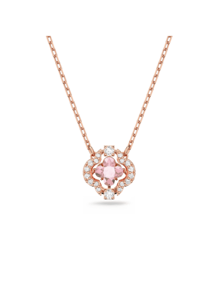 Swarovski - Collier Swarovski Sparkling Dance, doré rose - Ref 5514488