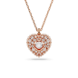 Swarovski - Collier Hyperbola doré rose et Pendentif cristal - Ref 5680402