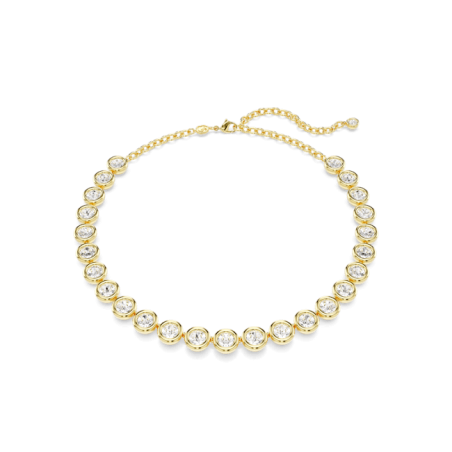 Swarovski - Collier Imber doré et Cristal blanc - Ref 5682585