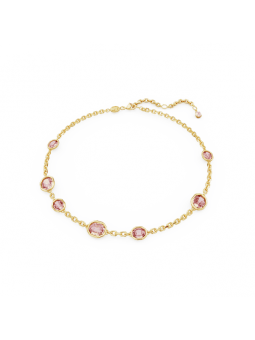 Swarovski - Collier Imber doré et Cristal rose - Ref 5684239