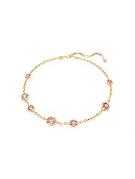 Swarovski - Collier Imber doré et Cristal rose - Ref 5684239