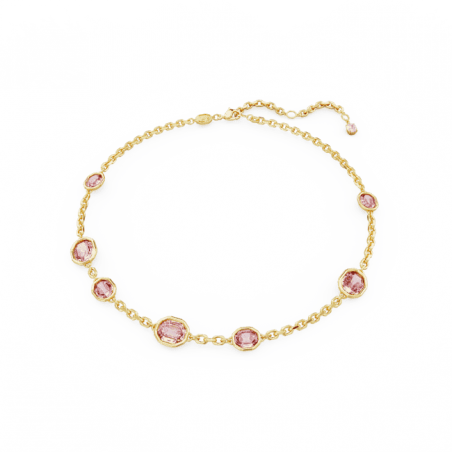 Swarovski - Collier Imber doré et Cristal rose - Ref 5684239