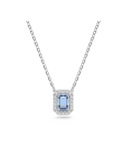 Swarovski - Collier Millenia octogonale, Bleu, Métal rhodié - Ref 5614926