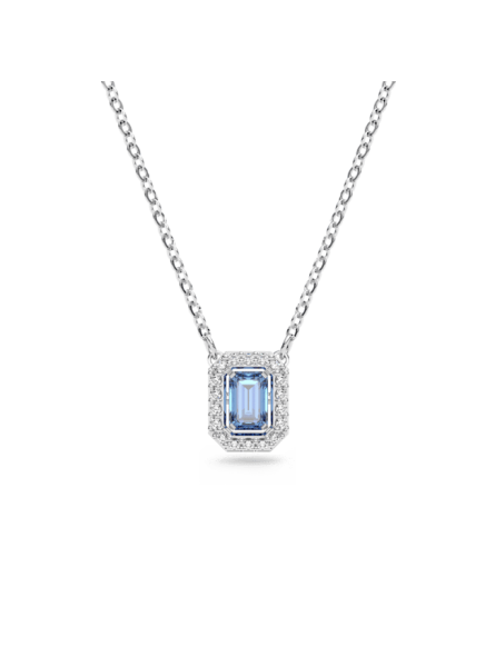 Swarovski - Collier Millenia octogonale, Bleu, Métal rhodié - Ref 5614926