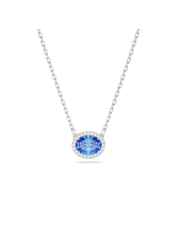 Swarovski - Collier Constella Bleu, Métal rhodié - Ref 5671809