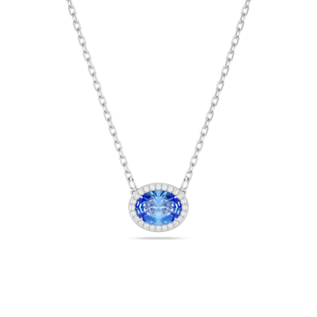 Swarovski - Collier Constella Bleu, Métal rhodié - Ref 5671809